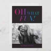 Oh quelle carte de vacances d'amusement (Devant / Derrière)