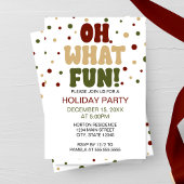 Oh Quelle Fun Holiday Party Invitation