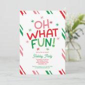 Oh Quelle Fun Holiday Party Invitation (Debout devant)