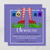 Oh, Quelle Fun Noël Invitation (Devant / Derrière)