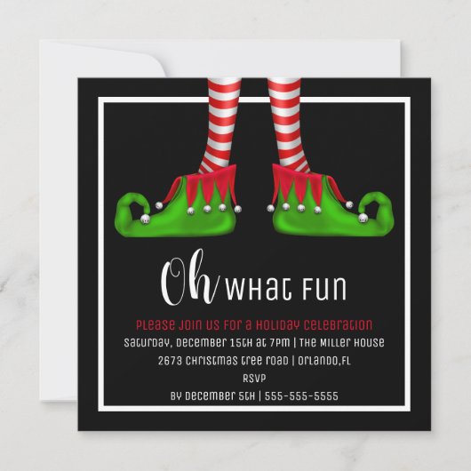 Oh, Quelle Fun Noël Invitation (Devant)