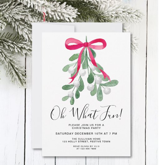 Oh Quelle Fun Noël Invitation