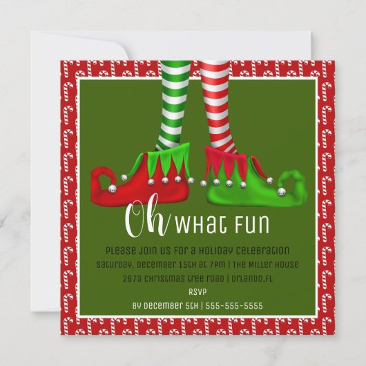 Oh, Quelle Fun Noël Invitation (Devant)