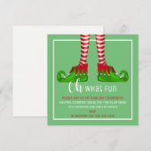 Oh, Quelle Fun Noël Invitation (Devant / Derrière)