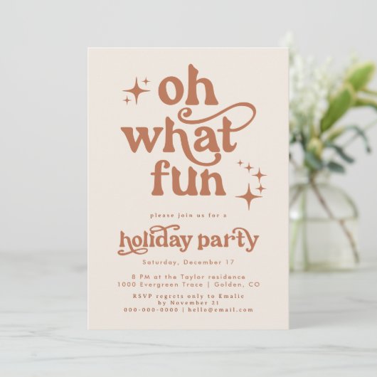 Oh Quelle Fun Noël Invitation (Debout devant)