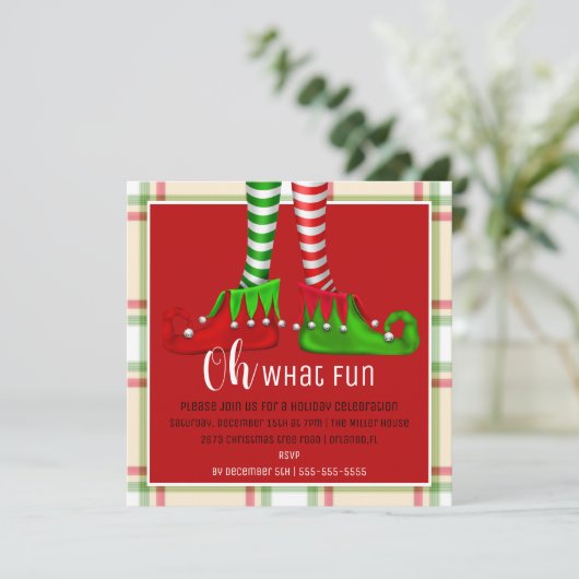 Oh, Quelle Fun Noël Invitation (Debout devant)