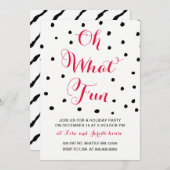 Oh quelle Fun vacances invitations fêtes (Devant / Derrière)