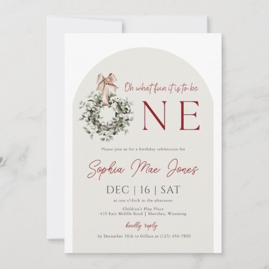 Oh Quelle Joie D'être Une Invitation (Devant)