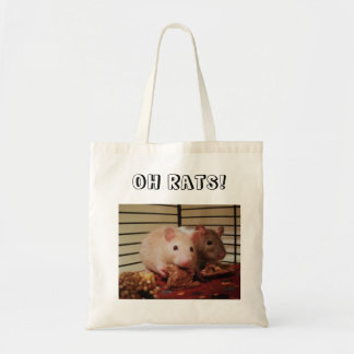 Oh Rats!  canvas tas
