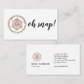 Oh rupture ! Carte de visite de photographe de (Devant / Derrière)