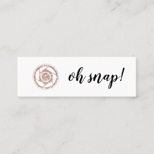 Oh rupture ! Carte de visite de photographe de (Devant)