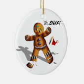 Oh rupture ! Ornement de Noël (blanc) (Droite)