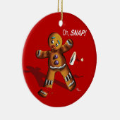 Oh rupture ! Ornement de Noël (rouge) (Droite)