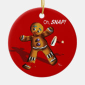 Oh rupture ! Ornement de Noël (rouge) (Devant)