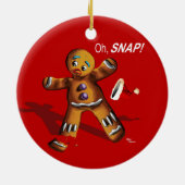 Oh rupture ! Ornement de Noël (rouge) (Dos)