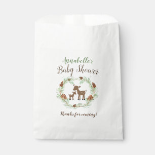 Oh sacs de cadeau de baby shower de région boisé