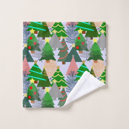 Oh sapin de Noël ! (Gant de toilette)