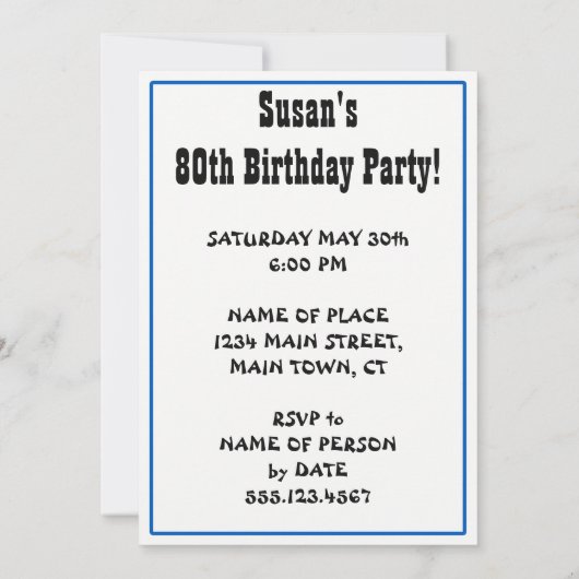 Oh schaap, iemand wordt 80 80ste verjaardag kaart (Achterkant)