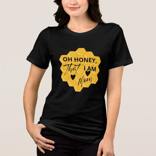 Oh schat, ik ben die moeder - grappig sassy quote Tri-Blend shirt (Voorkant)