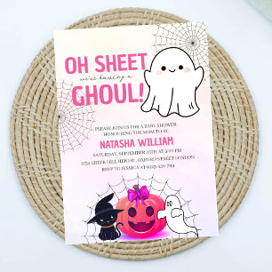 Oh Sheet C'est une invitation de Baby shower Ghoul
