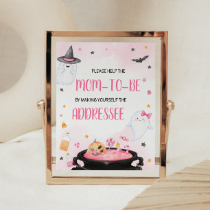 Oh Sheet Ghoul Halloween Envelope Station Poster