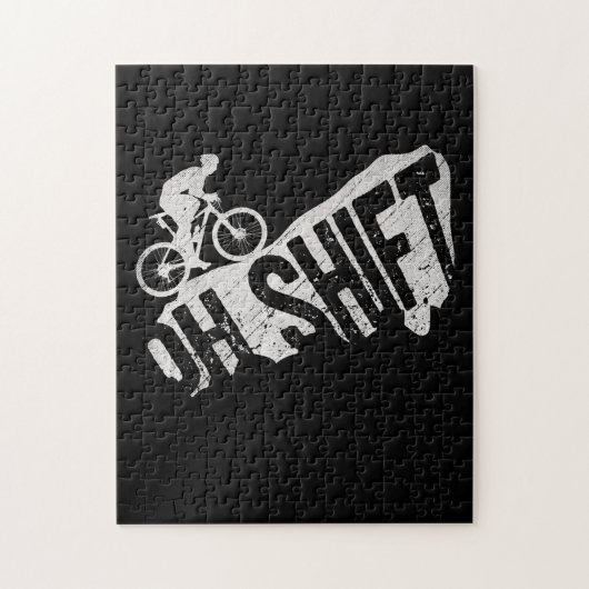 Oh Shift Mountain Biking Bicycle Bike Rider Legpuzzel (Verticaal)