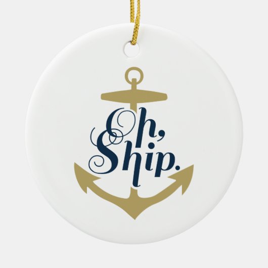 OH SHIP! - Nautical Ornament (Voorkant)