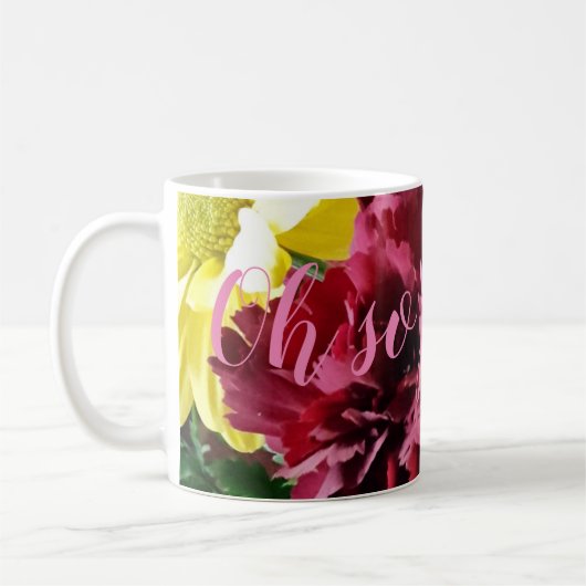 Oh si joli ! Mug de fleurs d'automne (Gauche)
