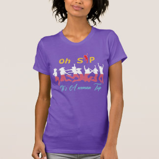 Oh Sip Het Is Een Vrouwentrip Dans Feest Wijn Fee T-shirt