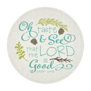 Oh Smaak en zie Holiday Glass Cutting Board Snijplank