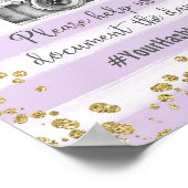 Oh Snap Affiche de Mariage avec Hashtag (Coin)