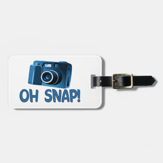 Oh Snap Camera Bagagelabel (Voorkant horizontaal)