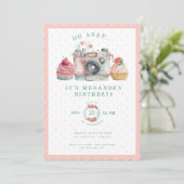 Oh Snap | Camera Birthday Kaart (Staand voorkant)