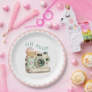 Oh Snap Camera Birthday Papieren Bordje