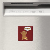Oh Snap, Drôle Gingerbread Homme Noël Magnets (In Situ (Lave-vaisselle))