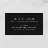 Oh Snap | Fotograaf Visitekaartje (Achterkant)