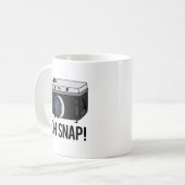 Oh Snap Funny Camera Pun Koffiemok (Voorkant links)