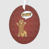 Oh Snap Funny Christmas Gingerbread Homme Broken (devant)