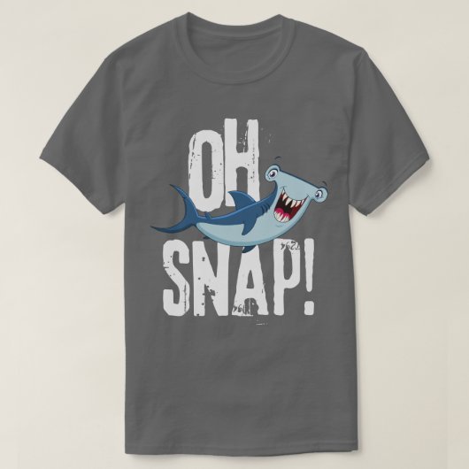 Oh Snap Funny Hammerhead Shark Lover Graphic Kinde T-shirt (Design voorkant)