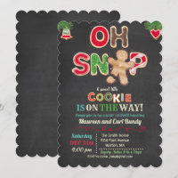 Oh Snap Gemberkoek Koekje Baby Shower Uitnodiging