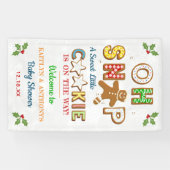 Oh Snap! Gingerbread Cookie Baby Shower Welcome Spandoek (Horizontaal)