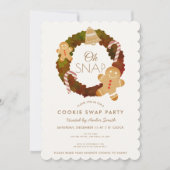 Oh Snap Gingerbread Cookie Swap Party Uitnodiging (Voorkant)