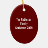 Oh Snap Gingerbread Homme Cookie Noël Ornement (Dos)