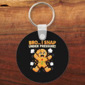 Oh Snap Gingerbread Man Cookies I Snap Under Press Sleutelhanger (Voorkant)