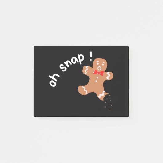 Oh snap Gingerbrood grappig Post-it® Notes (Voorkant)