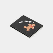 Oh snap Gingerbrood grappig Post-it® Notes (Schuin)