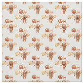 Oh snap grappige kerstman stof (Swatch)