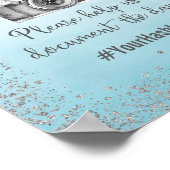 Oh Snap Hashtag Trouwposter Print (Hoek)