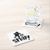 Oh Snap Holiday Vierkante Kartonnen Onderzetter (Insitu)