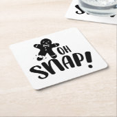 Oh Snap Holiday Vierkante Kartonnen Onderzetter (Schuin)